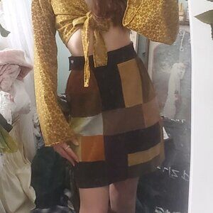 Authentic 1970's Patchwork skirt